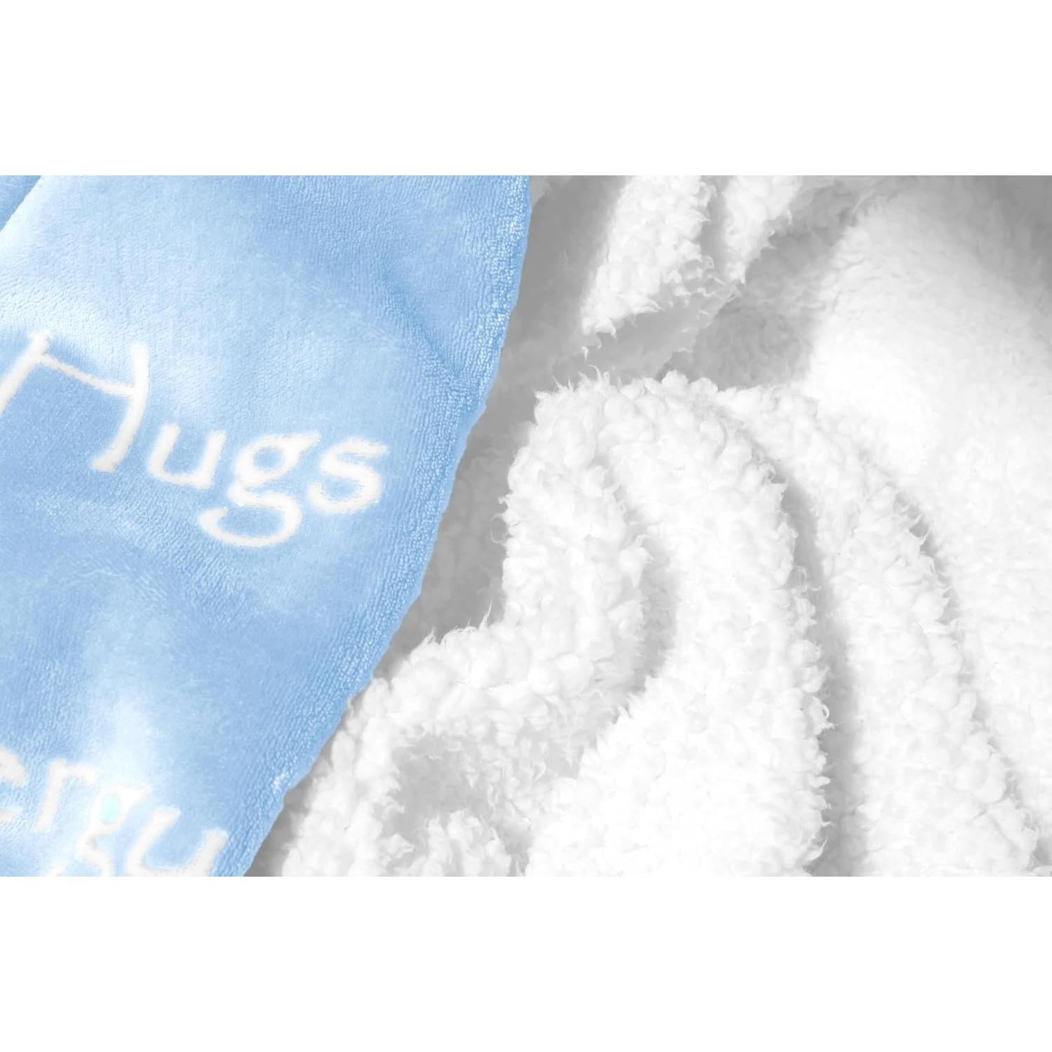 Manta Wolf Creek de Compasión 127x165 cm Azul Claro