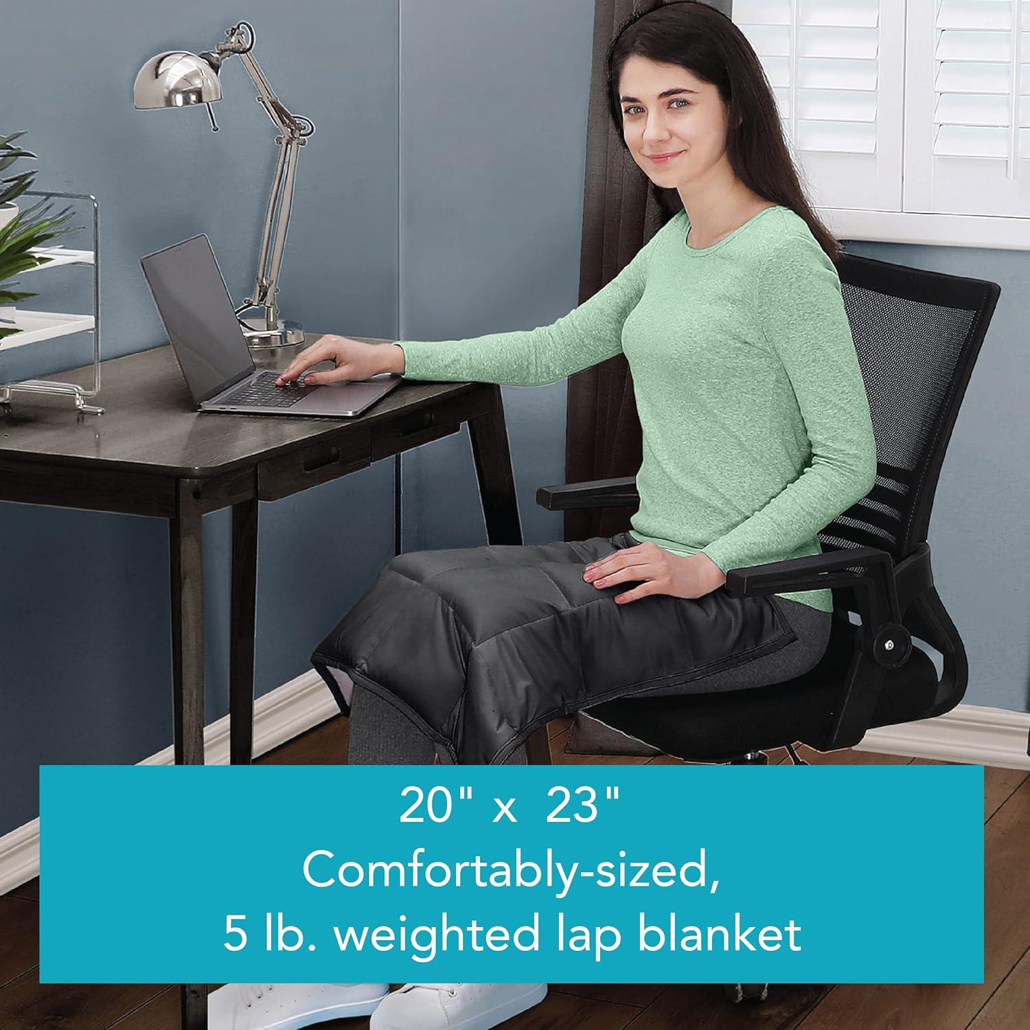 Manta de peso Dream Lab 2.27 kg reversible carbón 50.8x58.4 cm