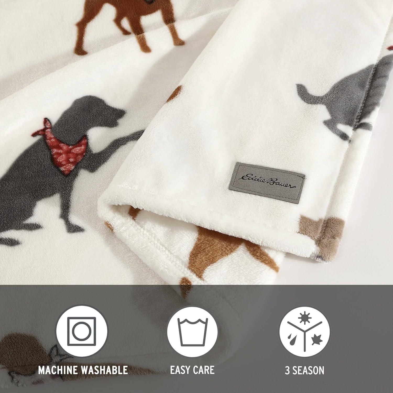 Manta de Cama Completa Eddie Bauer Ultra Suave 228.6x152.4 cm