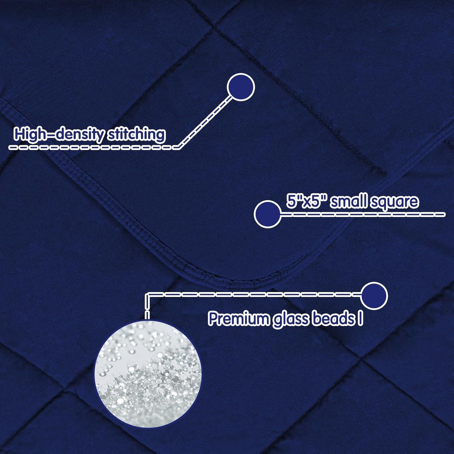 Manta con Peso para Niños Yescool 3.18 kg 104x152 cm Azul