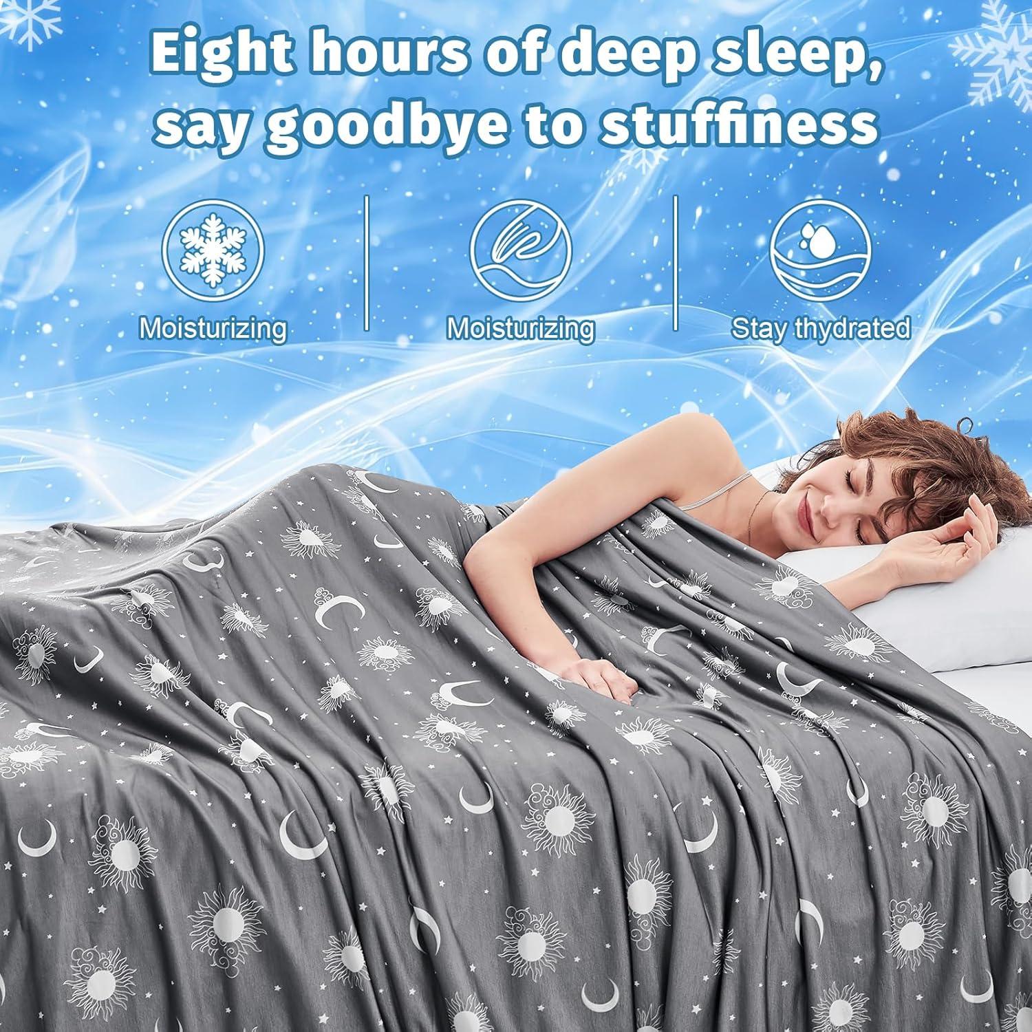 Manta Refrigerante Inhand Reina 228.6x228.6cm Gris Oscuro