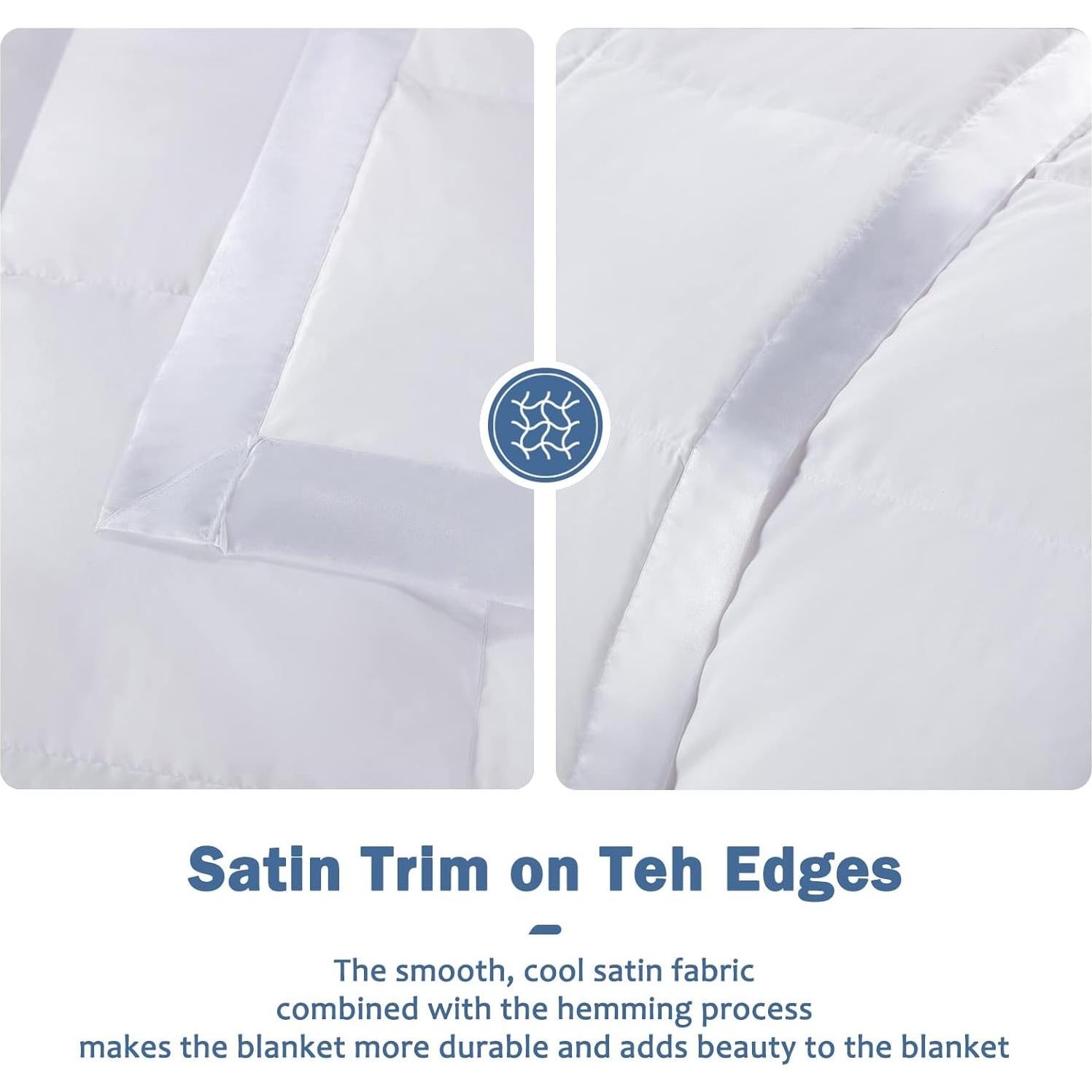 Manta de Plumas y Plumón Dafinner King Ultra Ligera 106x90cm