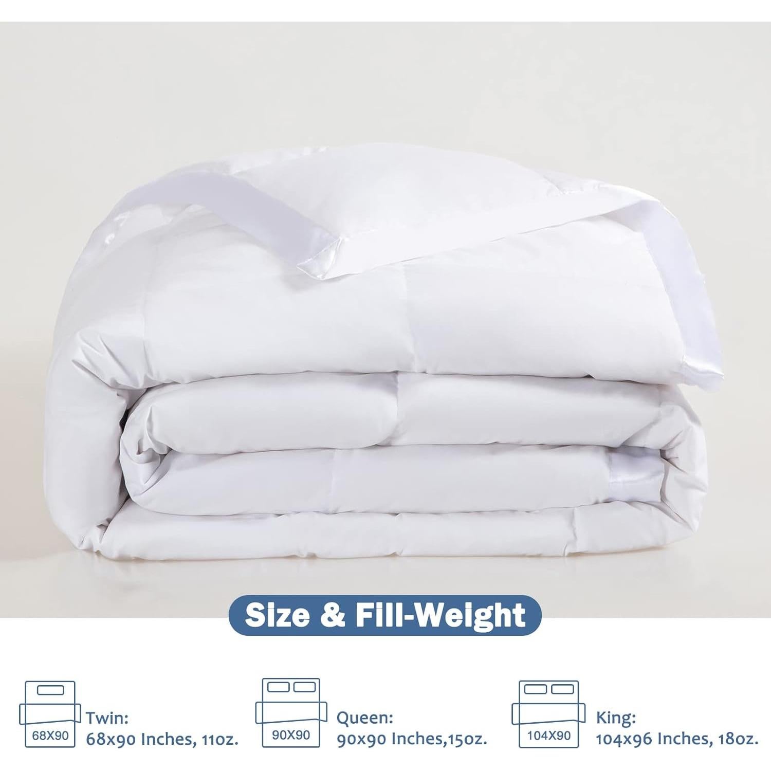 Manta de Plumas y Plumón Dafinner King Ultra Ligera 106x90cm