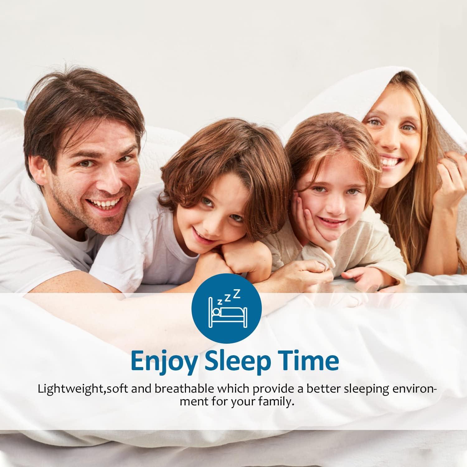 Manta de Plumas y Plumón Dafinner King Ultra Ligera 106x90cm