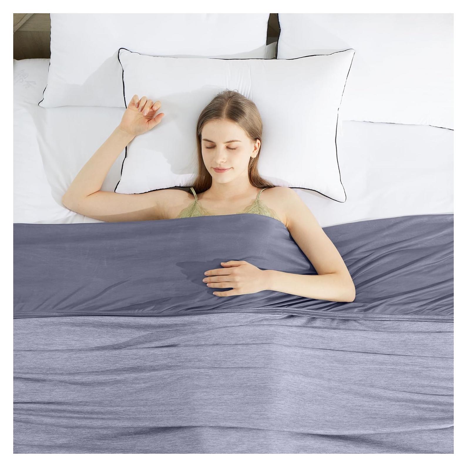 Manta Refrigerante HYLEORY Reina 90x90 Azul Transpirable