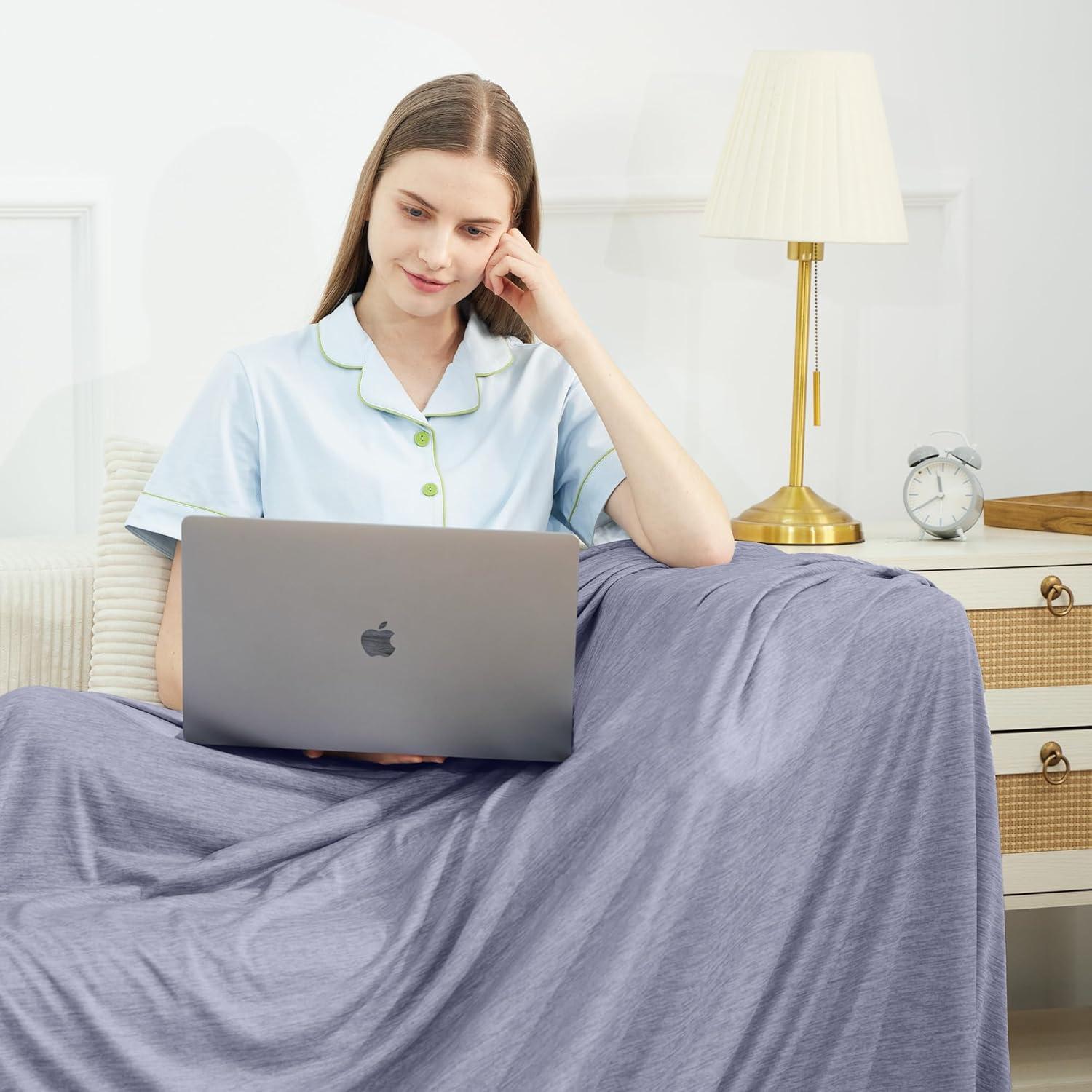 Manta Refrigerante HYLEORY Reina 90x90 Azul Transpirable