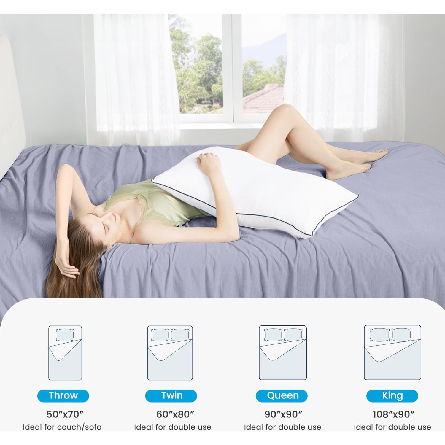 Manta Refrigerante HYLEORY Reina 90x90 Azul Transpirable