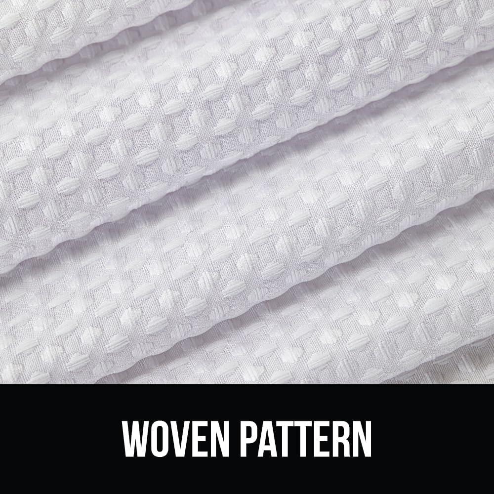 Cortina de Ducha Gorilla Grip Waffle 72x72cm Blanca Resistente