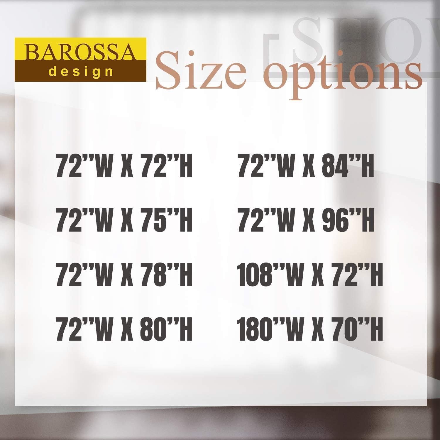 Cortina de Ducha Barossa Design Algodón Waffle Blanca 182.88 cm