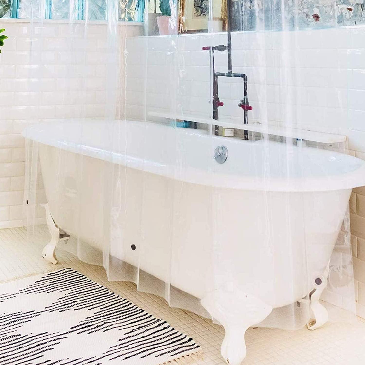 Forro de Cortina de Ducha PEVA Kent & West 72x72 cm Claro