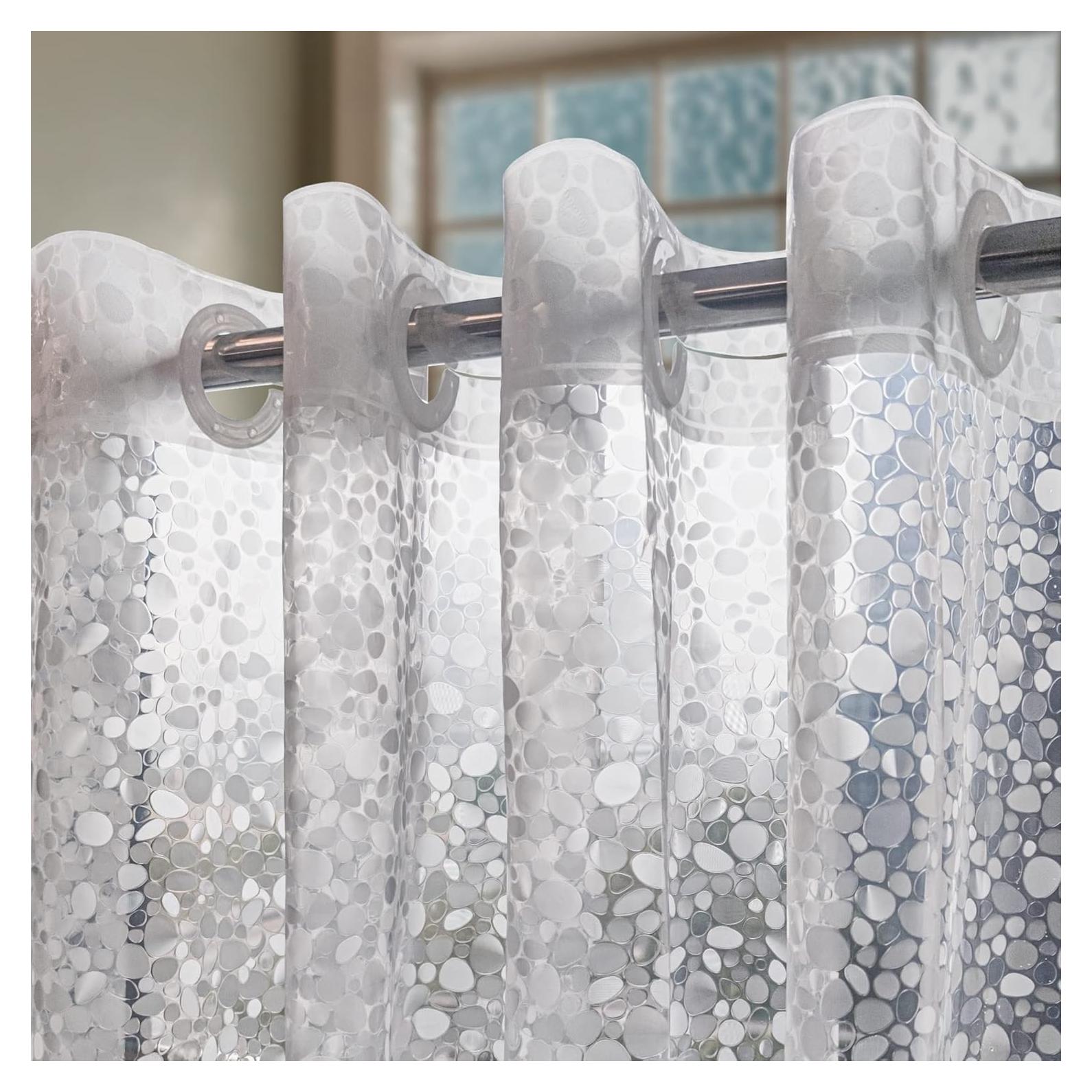 Cortina de Ducha EVA ABLUEN 180x188cm Impermeable Piedra