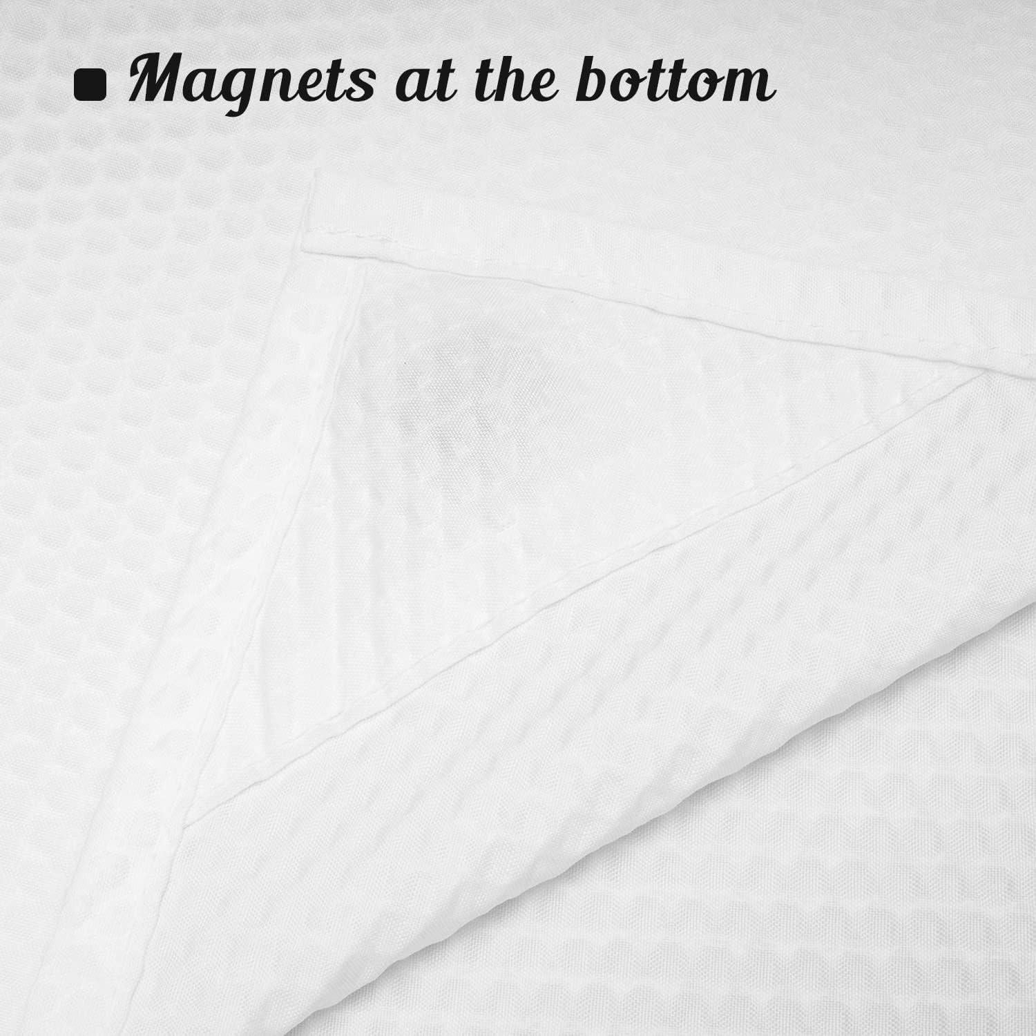 Cortina de Ducha Microfibra Sra. Awesome 180x244 cm Blanca