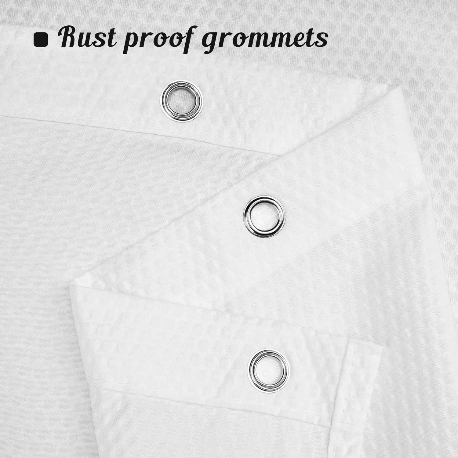 Cortina de Ducha Microfibra Sra. Awesome 180x244 cm Blanca