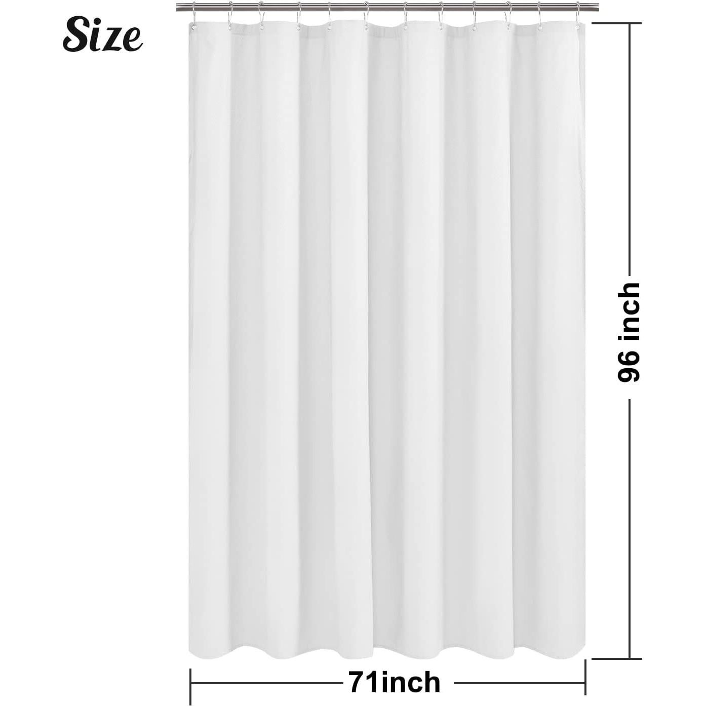 Cortina de Ducha Microfibra Sra. Awesome 180x244 cm Blanca