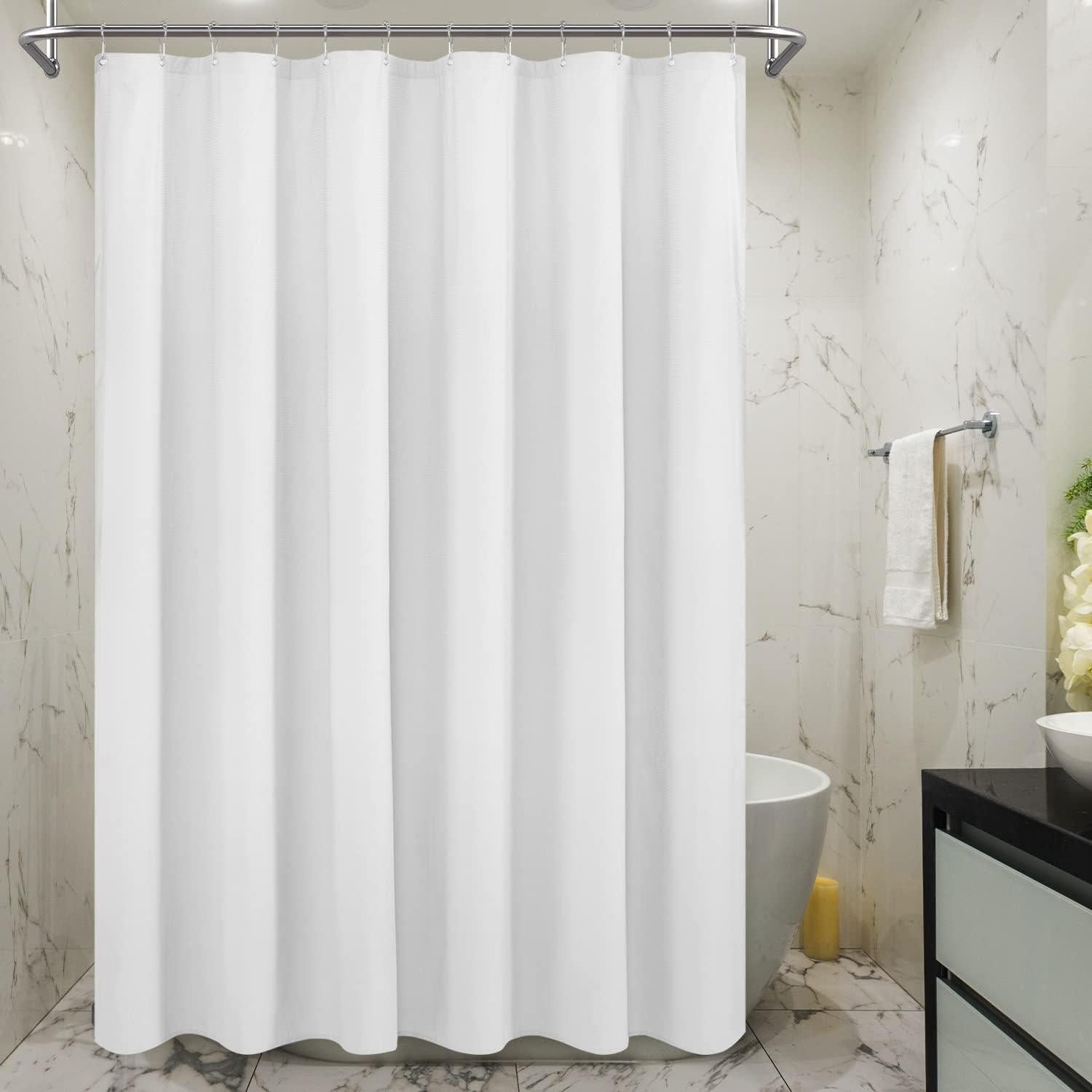 Cortina de Ducha Microfibra Sra. Awesome 180x244 cm Blanca
