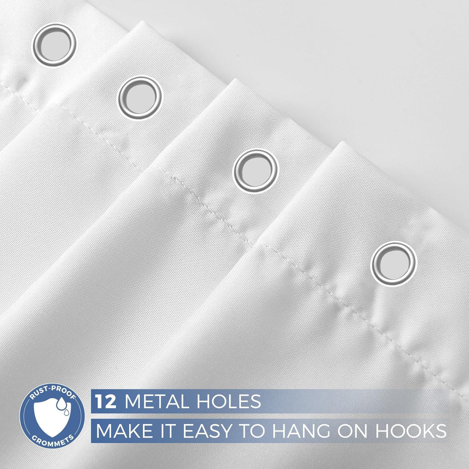 Forro de Ducha Impermeable Downluxe 178x183 cm Blanco