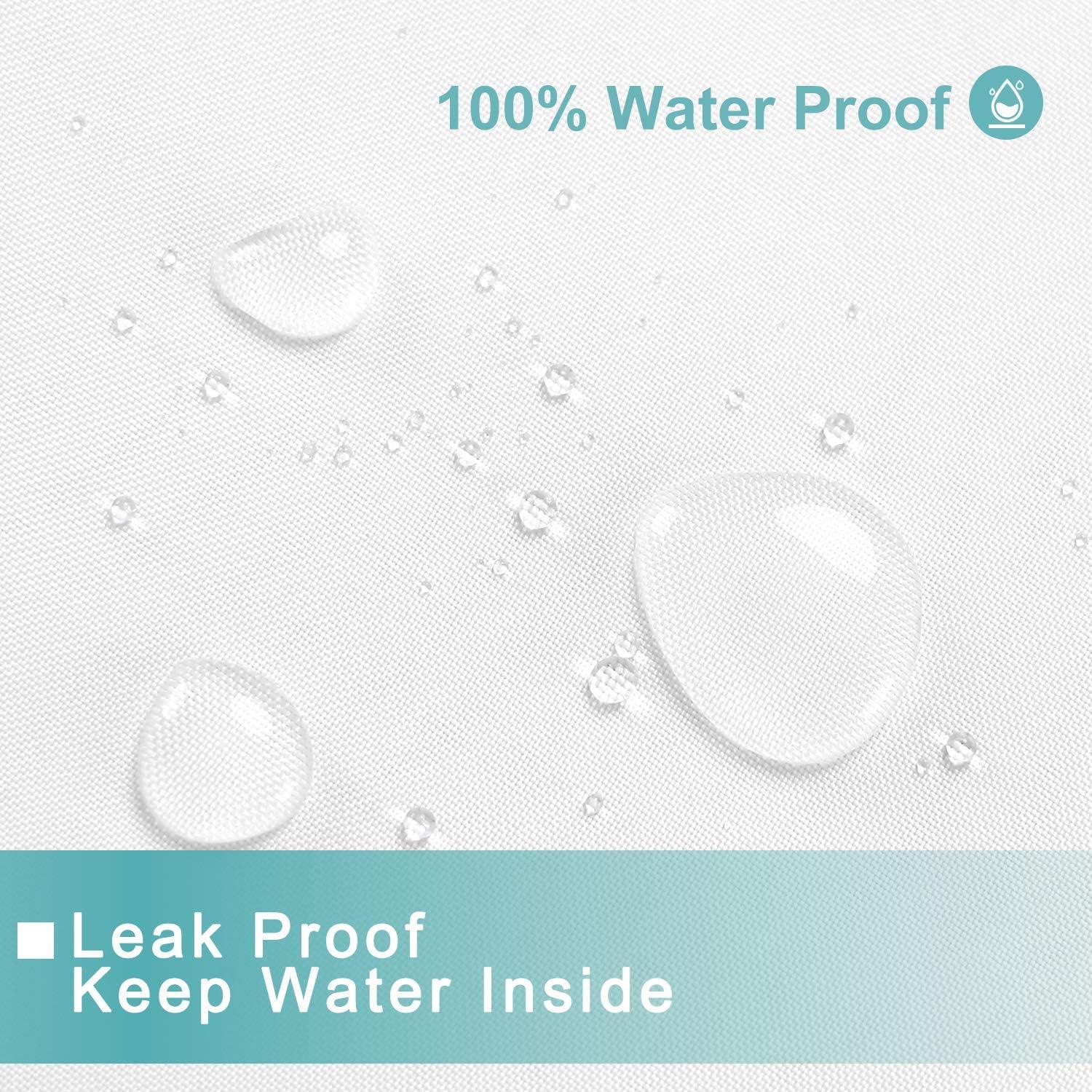 Cortina de Ducha Impermeable Sra Asombrosa 182.88x182.88 cm Blanca