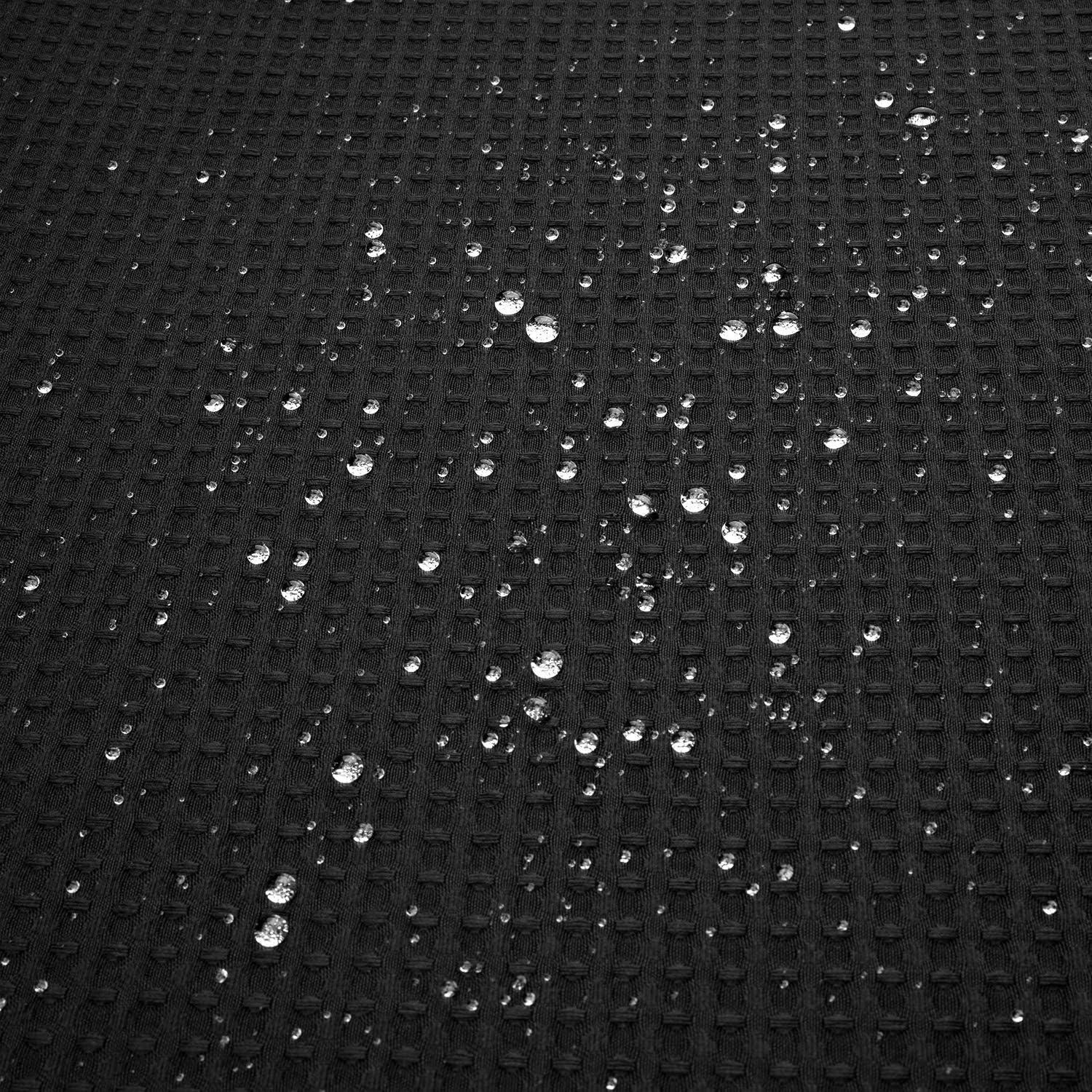 Cortina de Ducha River Dream Negra con Forro a Presión 180x188 cm