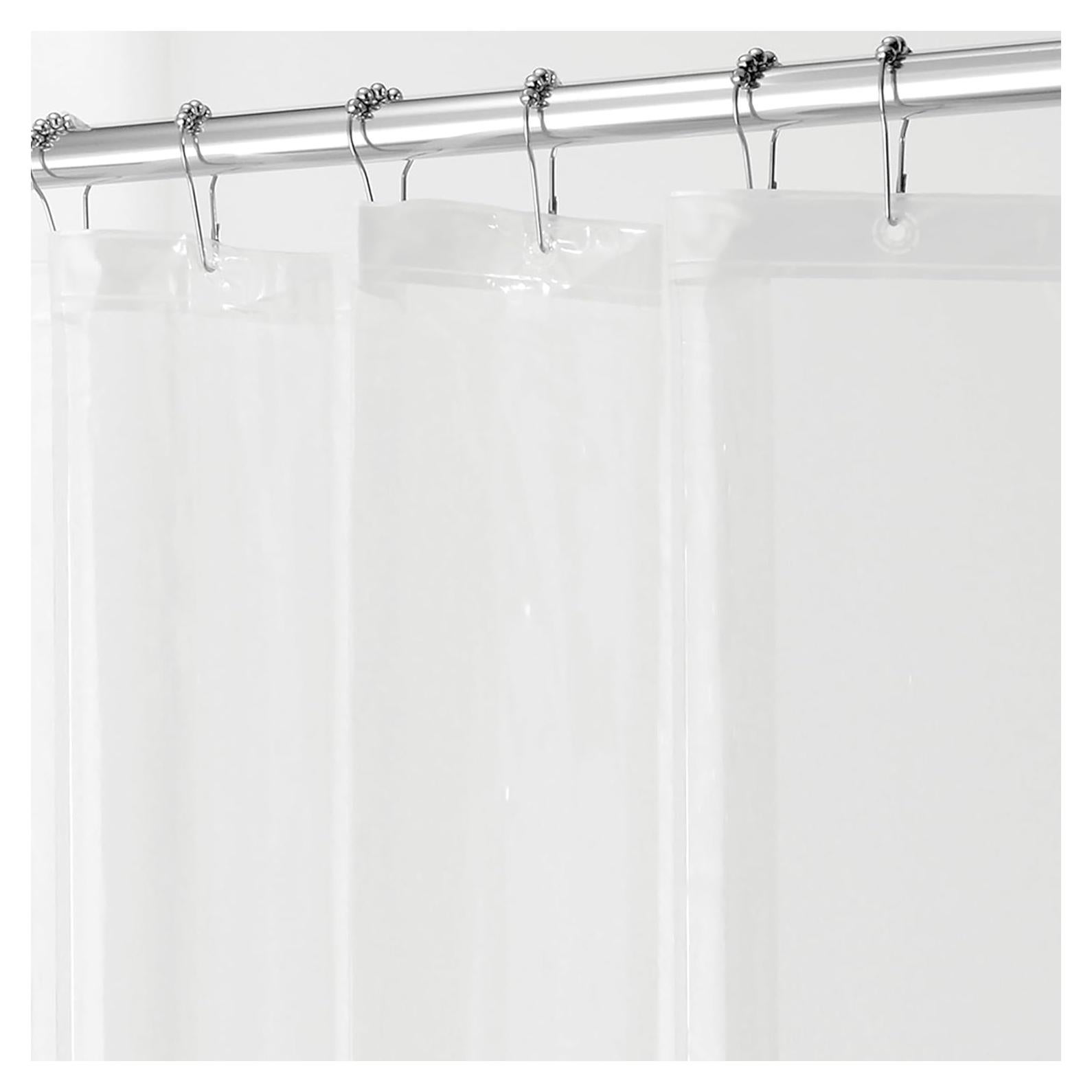 Cortina de Ducha PEVA iDesign Impermeable 182.88 cm Transparente