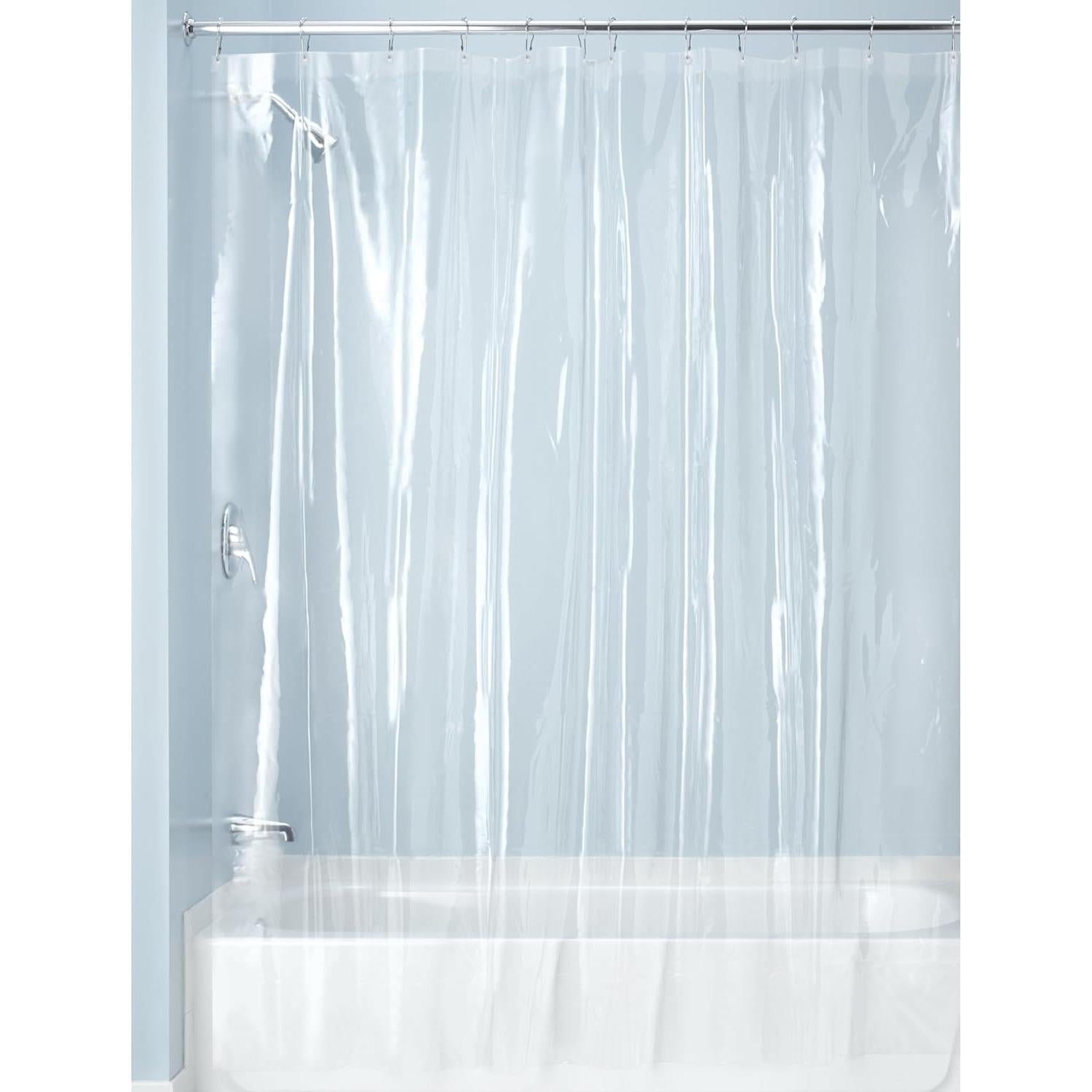 Cortina de Ducha PEVA iDesign Impermeable 182.88 cm Transparente