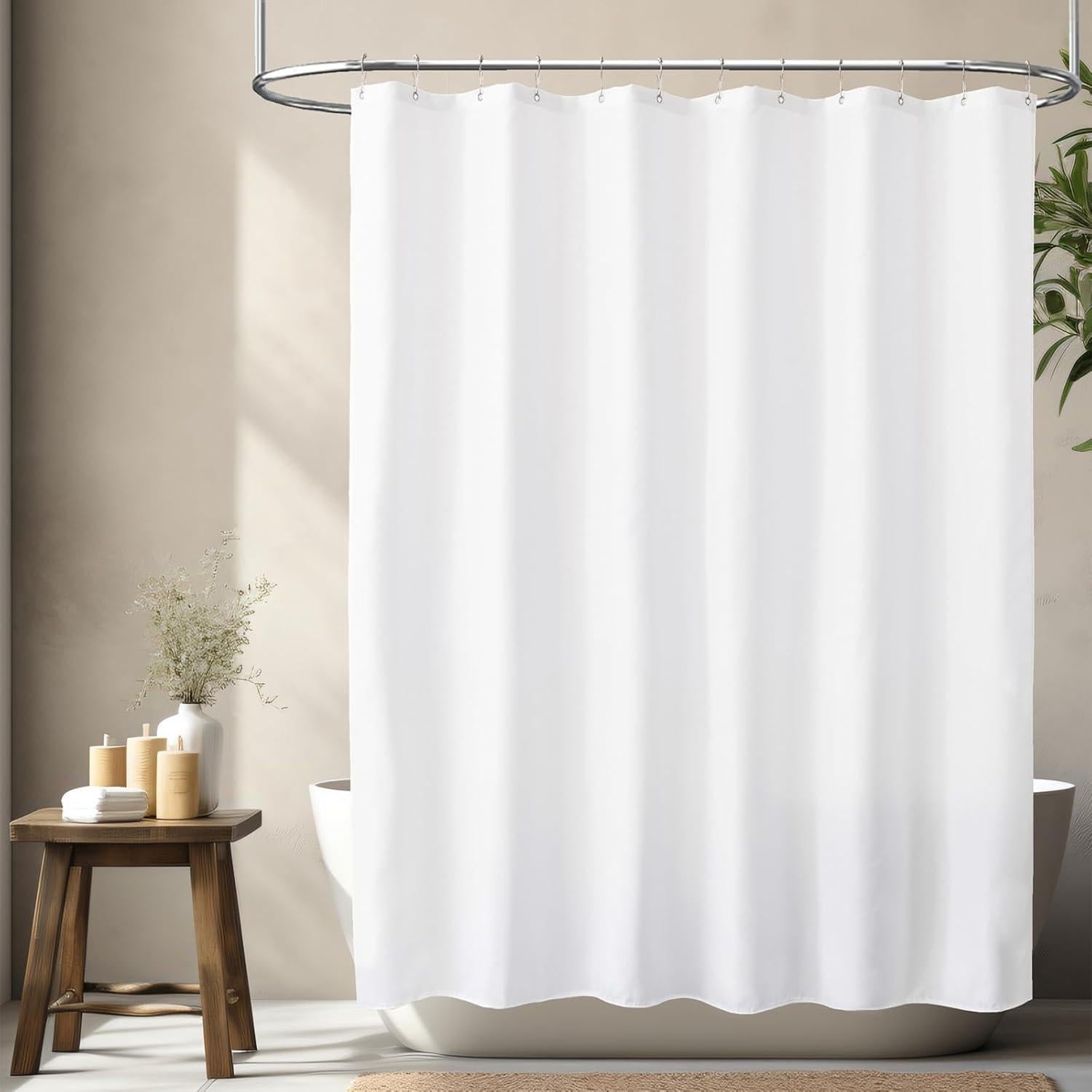 Funda de Ducha Impermeable Felisa 182.88x182.88 cm Blanca