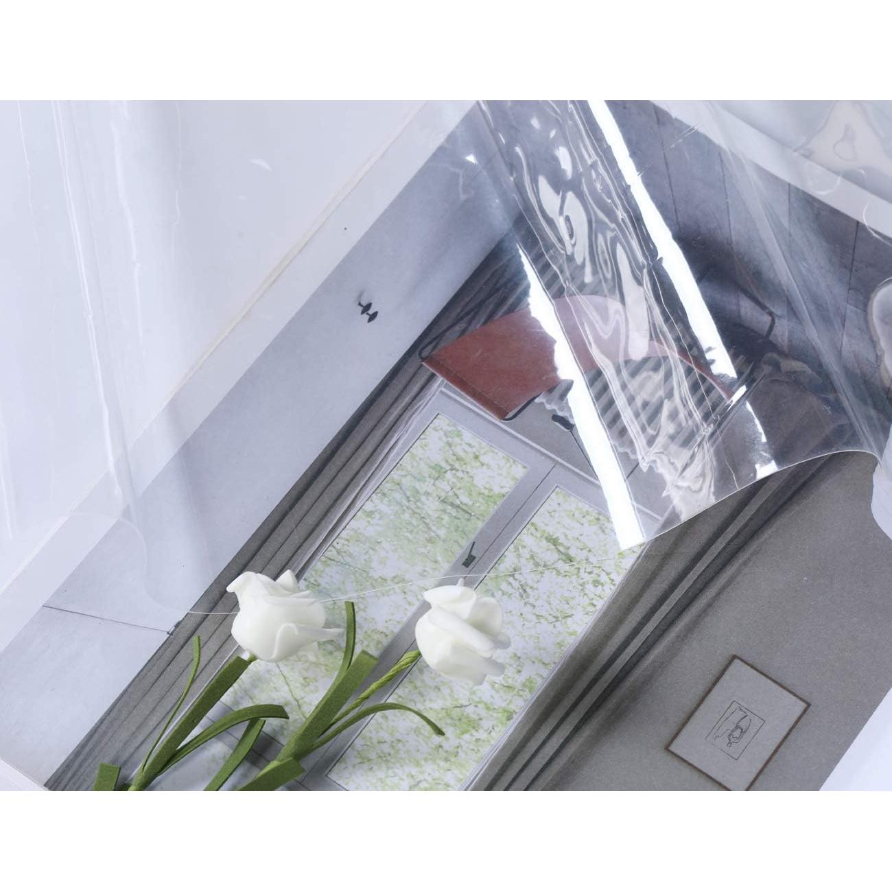 Forro de Ducha Transparente WellColor 183x191 cm PEVA Impermeable