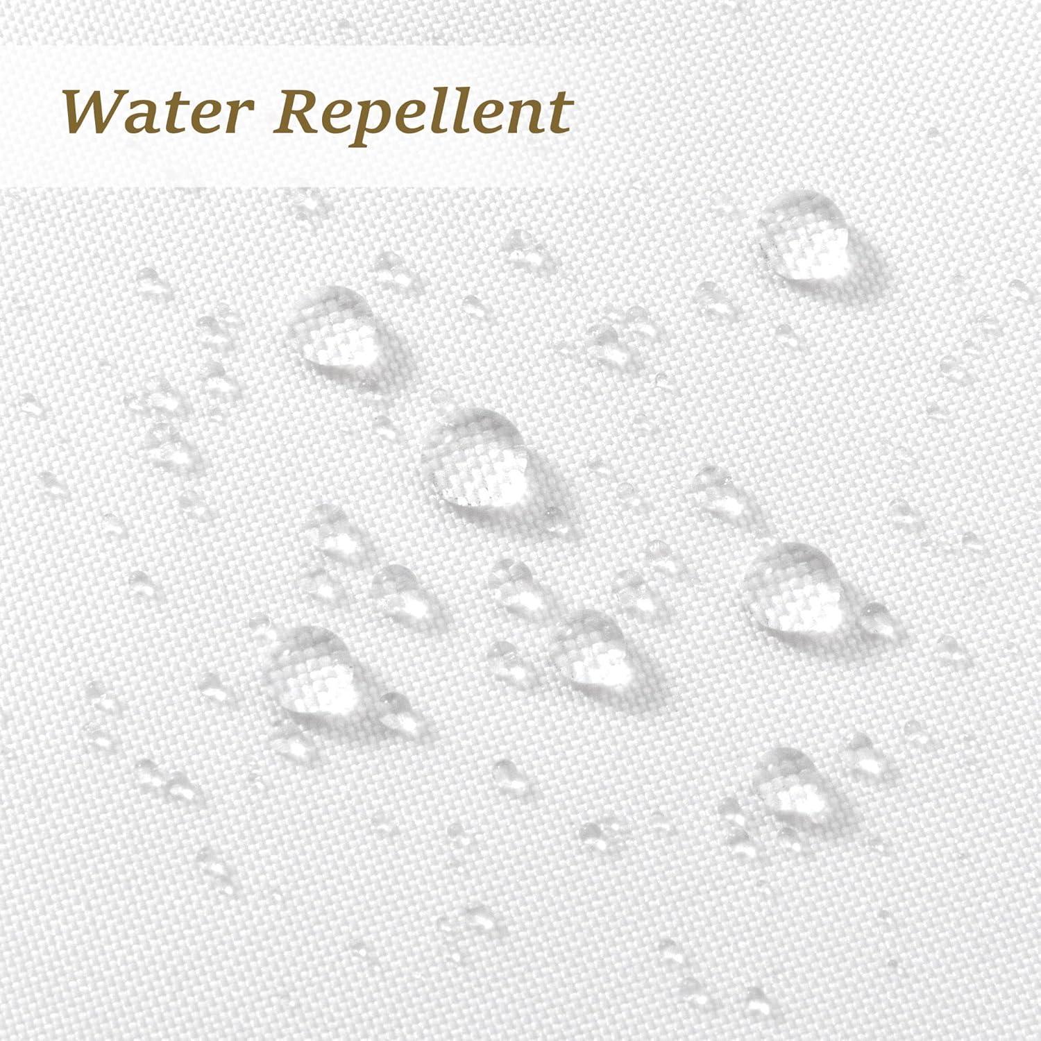 Cortina de Ducha N&Y HOME Blanca Repelente al Agua 180x183 cm