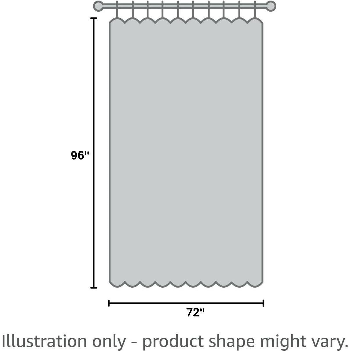 Cortina de Ducha EurCross 183x244 cm EVA Impermeable 3D