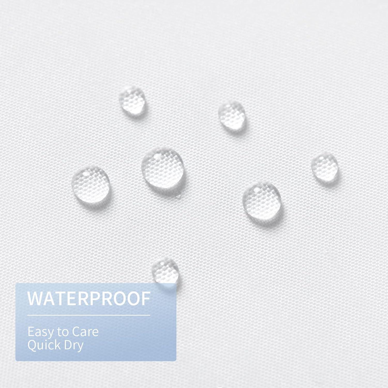 Cortina de Ducha Impermeable Gibelle 72x72 cm con Ojetes