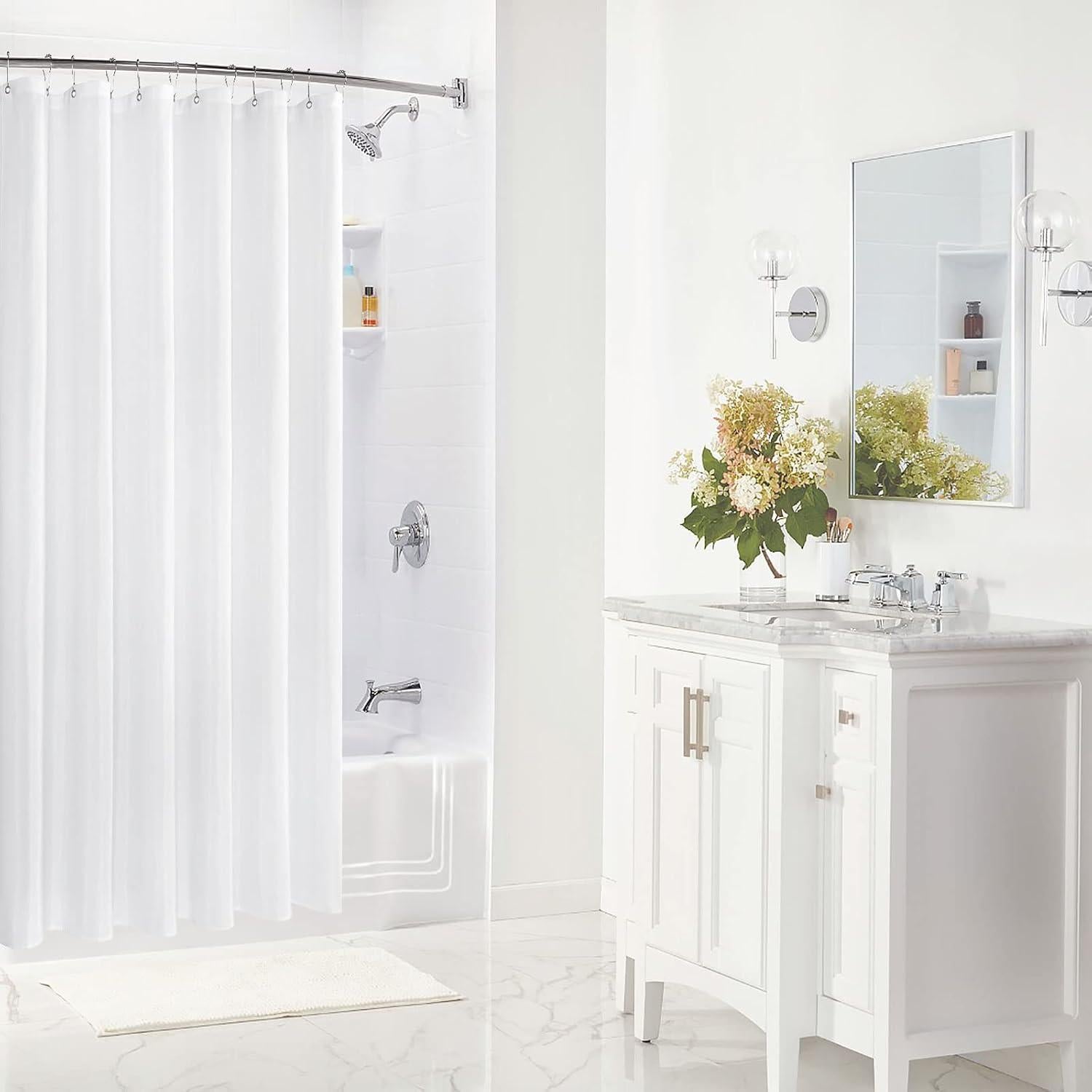 Cortina de Ducha Impermeable Gibelle 72x72 cm con Ojetes