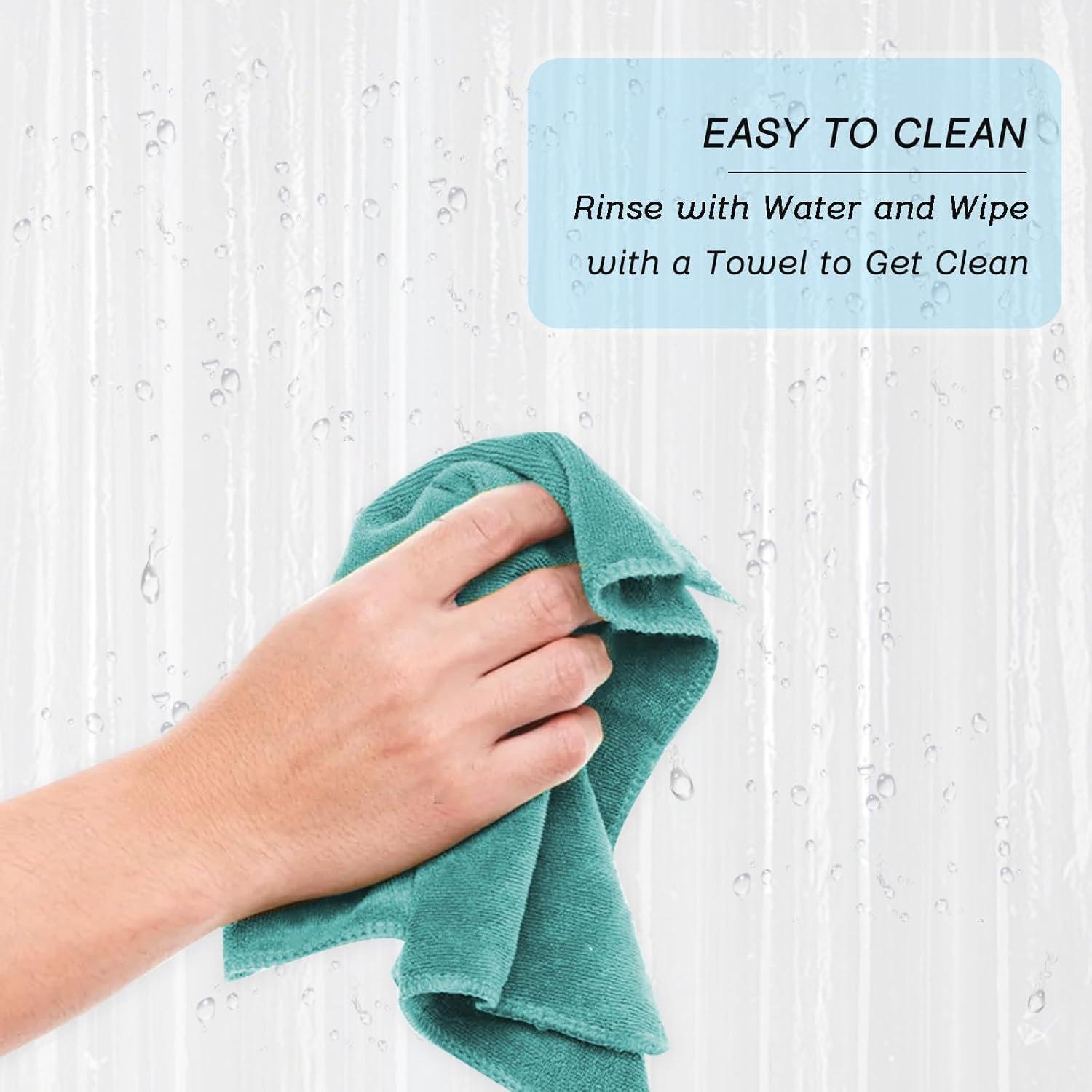 Cortina de Ducha YISURE Transparente 182.88x187.96 cm Impermeable