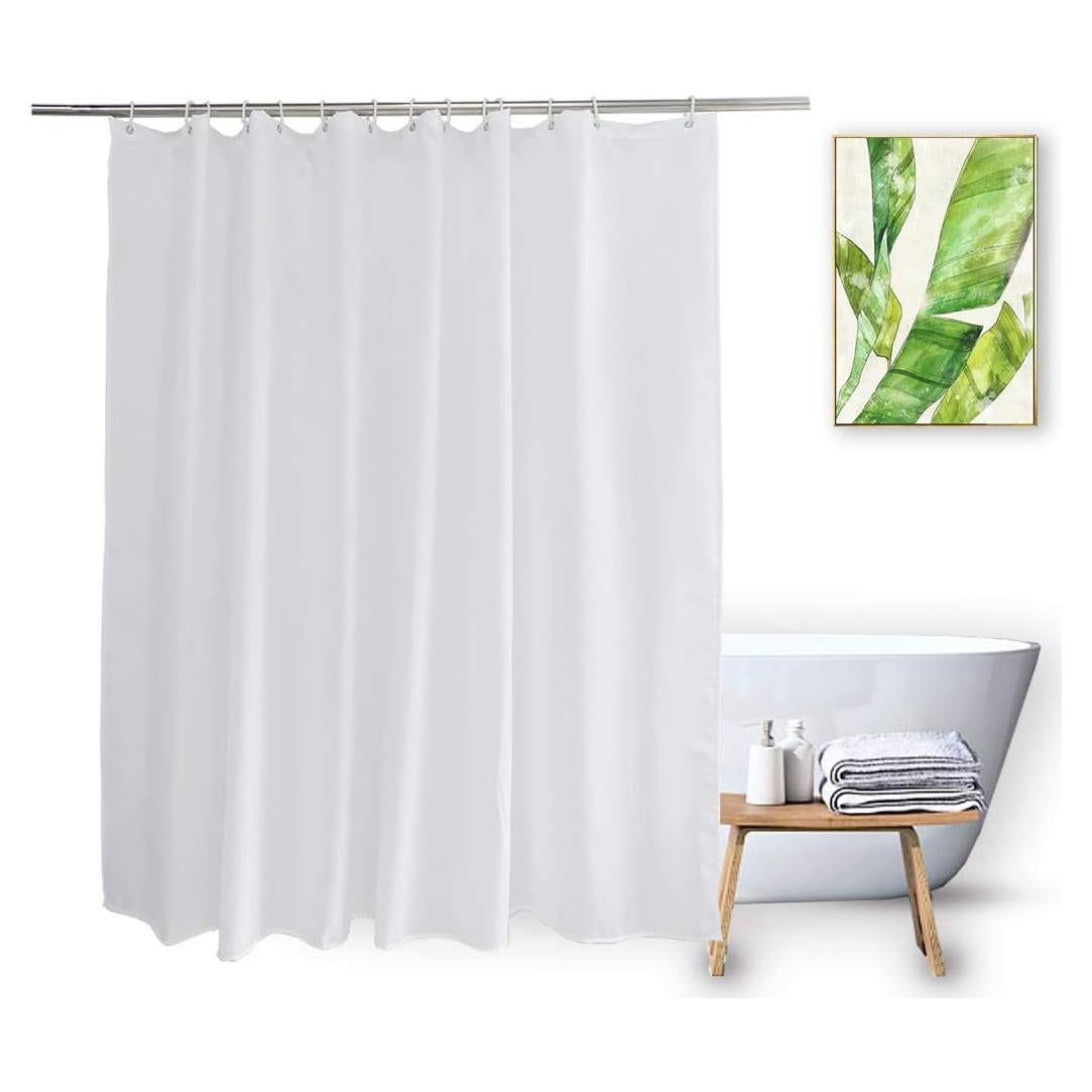 Cortina de Ducha Vosign 182.88x152.4 cm Blanca Impermeable