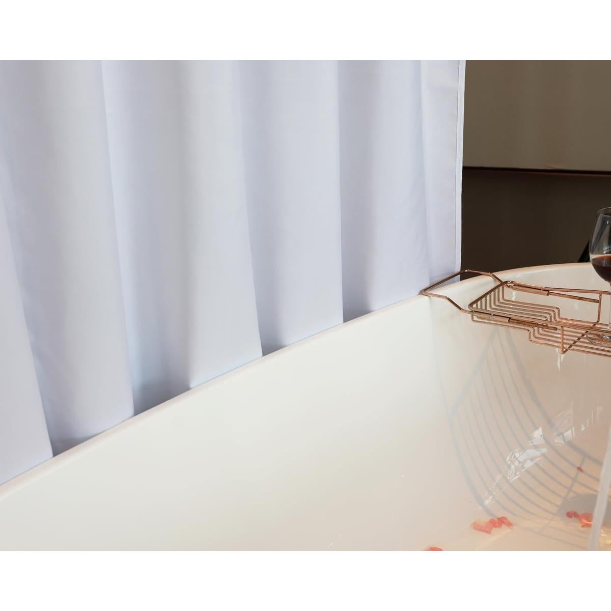 Cortina de Ducha Vosign 182.88x152.4 cm Blanca Impermeable