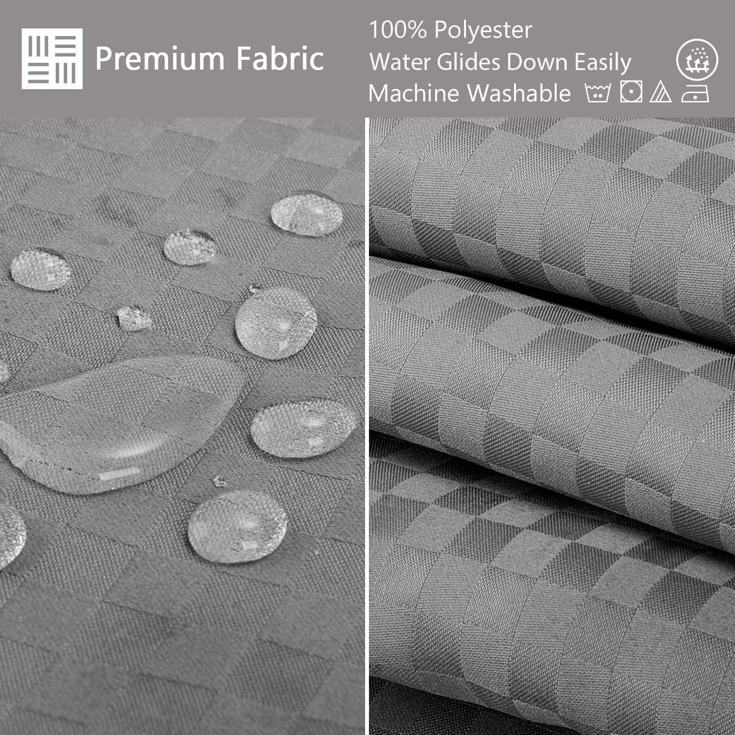 Cortina de Ducha Lagute Sin Ganchos 180x188 cm Gris