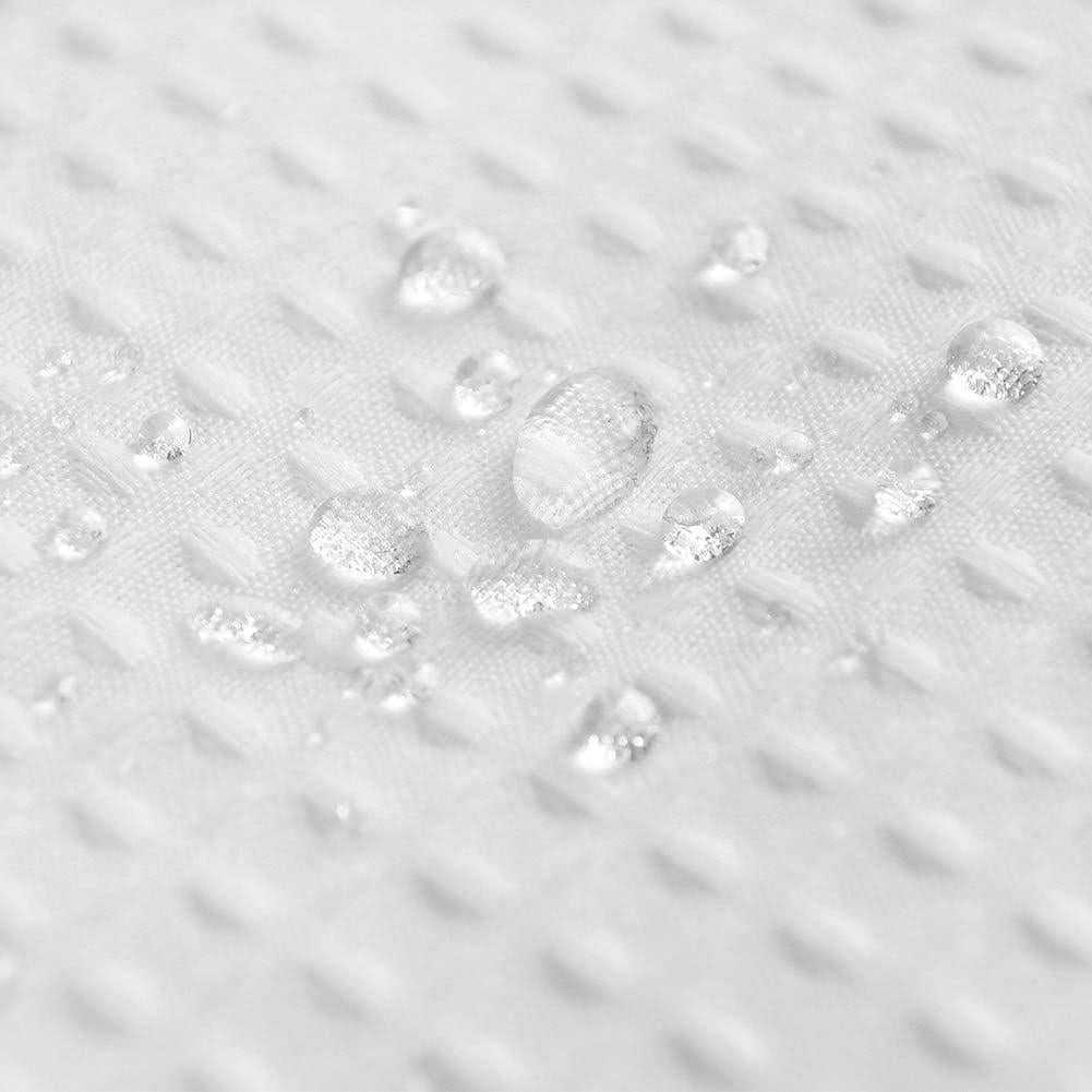 Cortina de Ducha Barossa Design 54x72 cm Tela Waffle Blanca