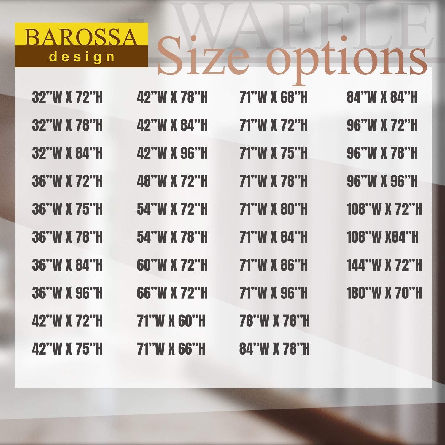 Cortina de Ducha Barossa Design 54x72 cm Tela Waffle Blanca