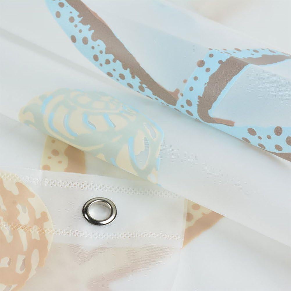 Cortina de Ducha Ufatansy Estrella de Mar 180x180 cm Impermeable