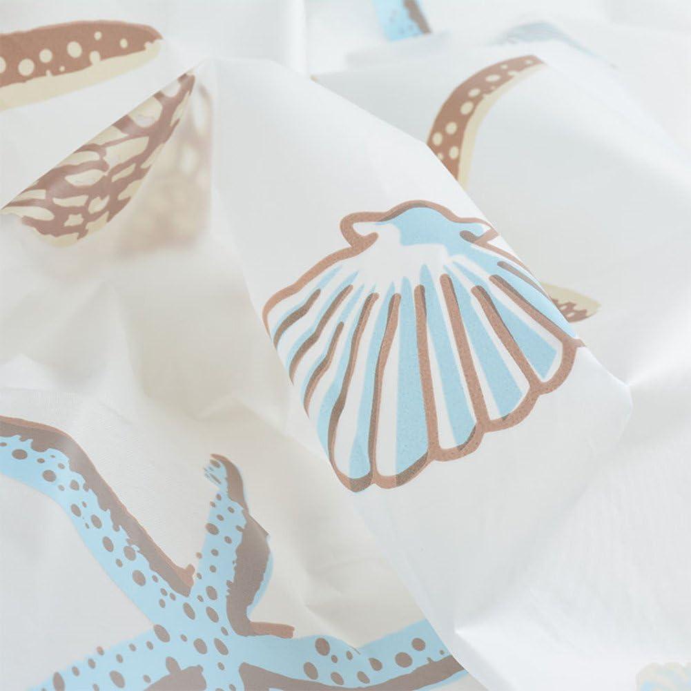 Cortina de Ducha Ufatansy Estrella de Mar 180x180 cm Impermeable