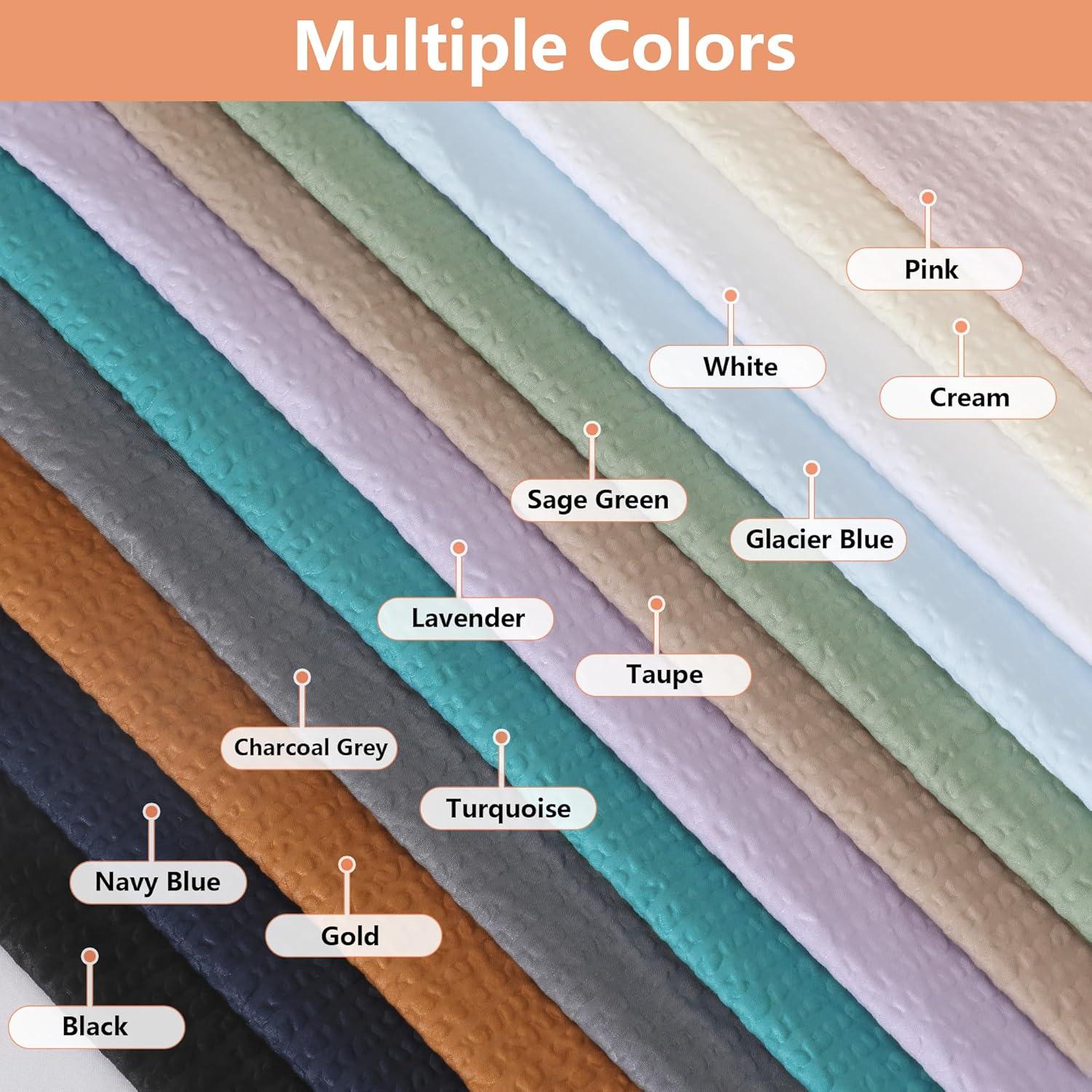 Cortina de Ducha OVZME 182.88x182.88 cm Blanca Texturizada