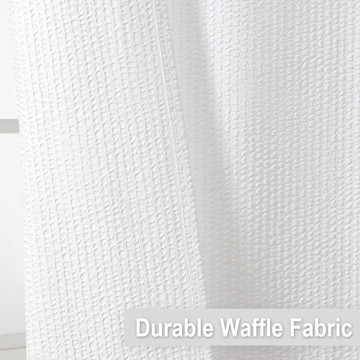 Cortina de Ducha OVZME 182.88x182.88 cm Blanca Texturizada