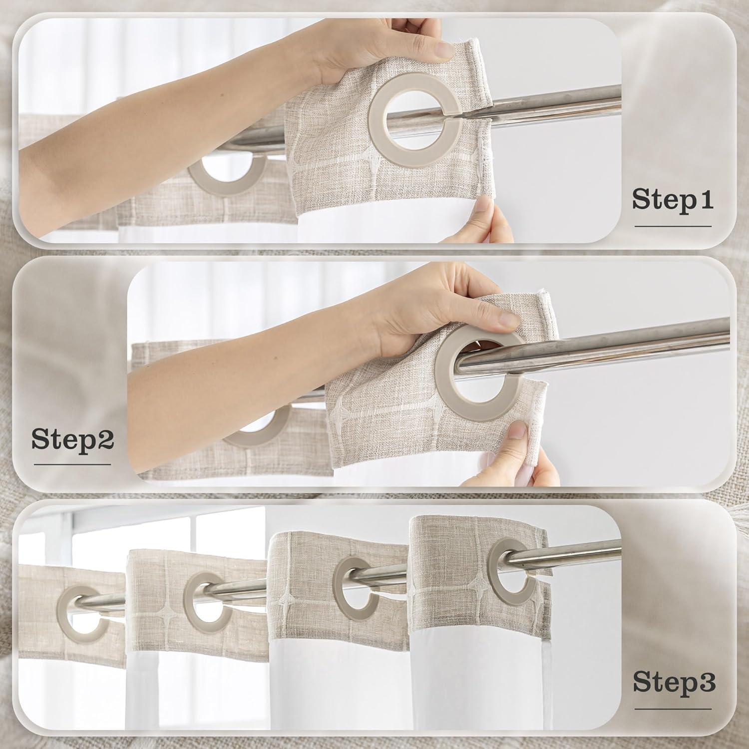 Cortina de Ducha Texturizada Lino River Dream 180x188 cm