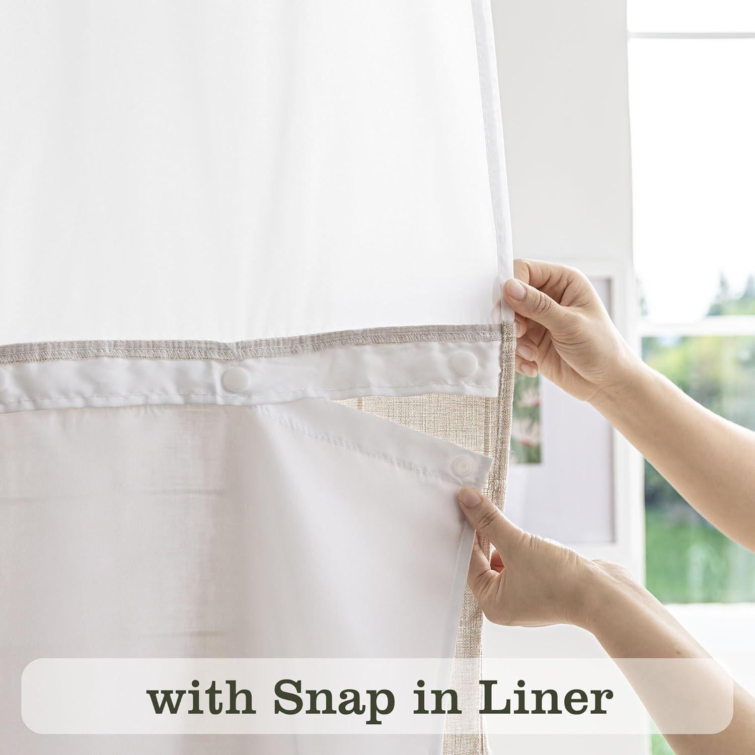 Cortina de Ducha Texturizada Lino River Dream 180x188 cm