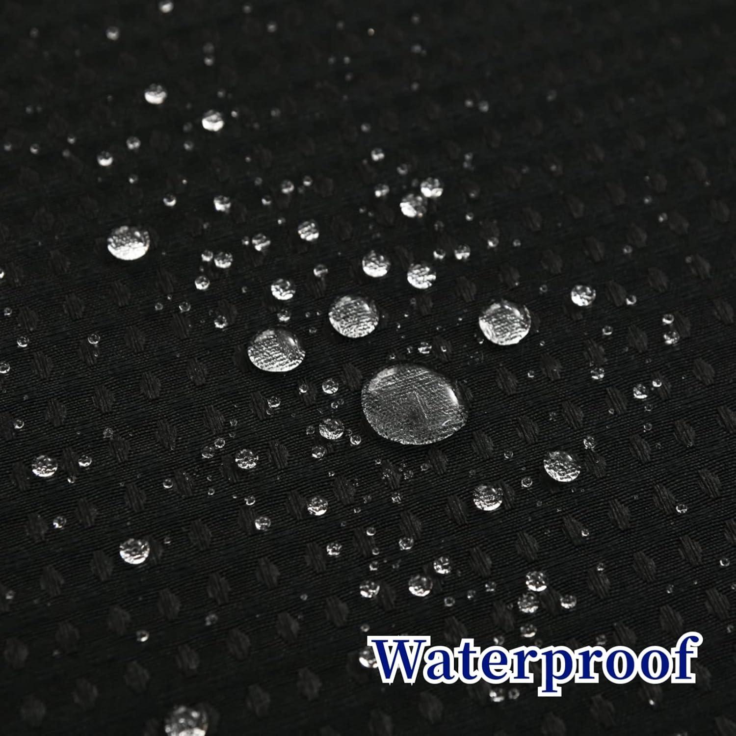 Cortina de Ducha CYPL 71x74cm Negra Impermeable con Forro