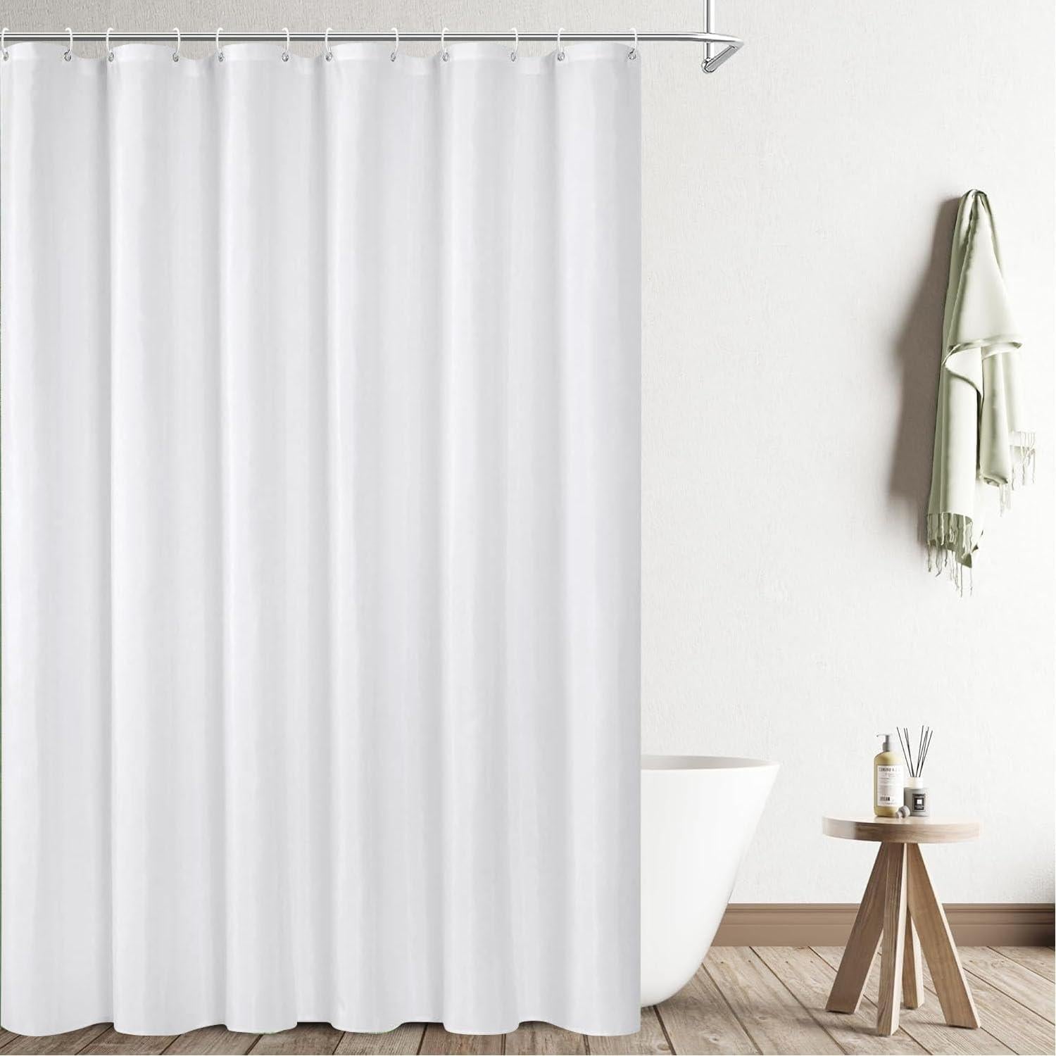 Cortina de Ducha UFRIDAY Blanca 152 x 183 cm Impermeable