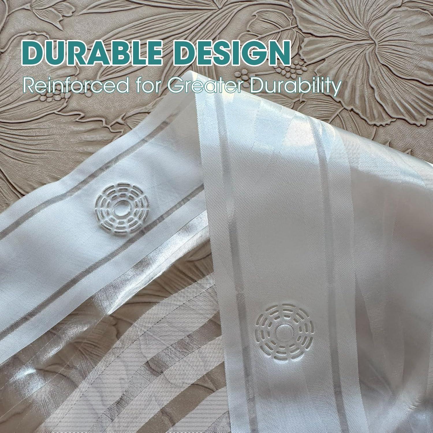 Funda de Ducha PEVA TRIMENGO 178x183 cm Impermeable Ondulada