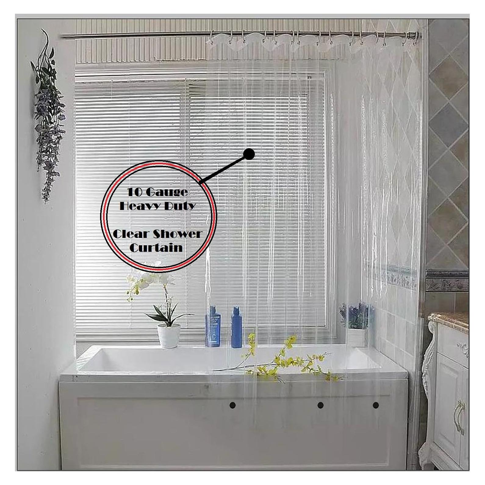 Forro de Ducha Transparente Elegant Comfort 72x72cm Impermeable