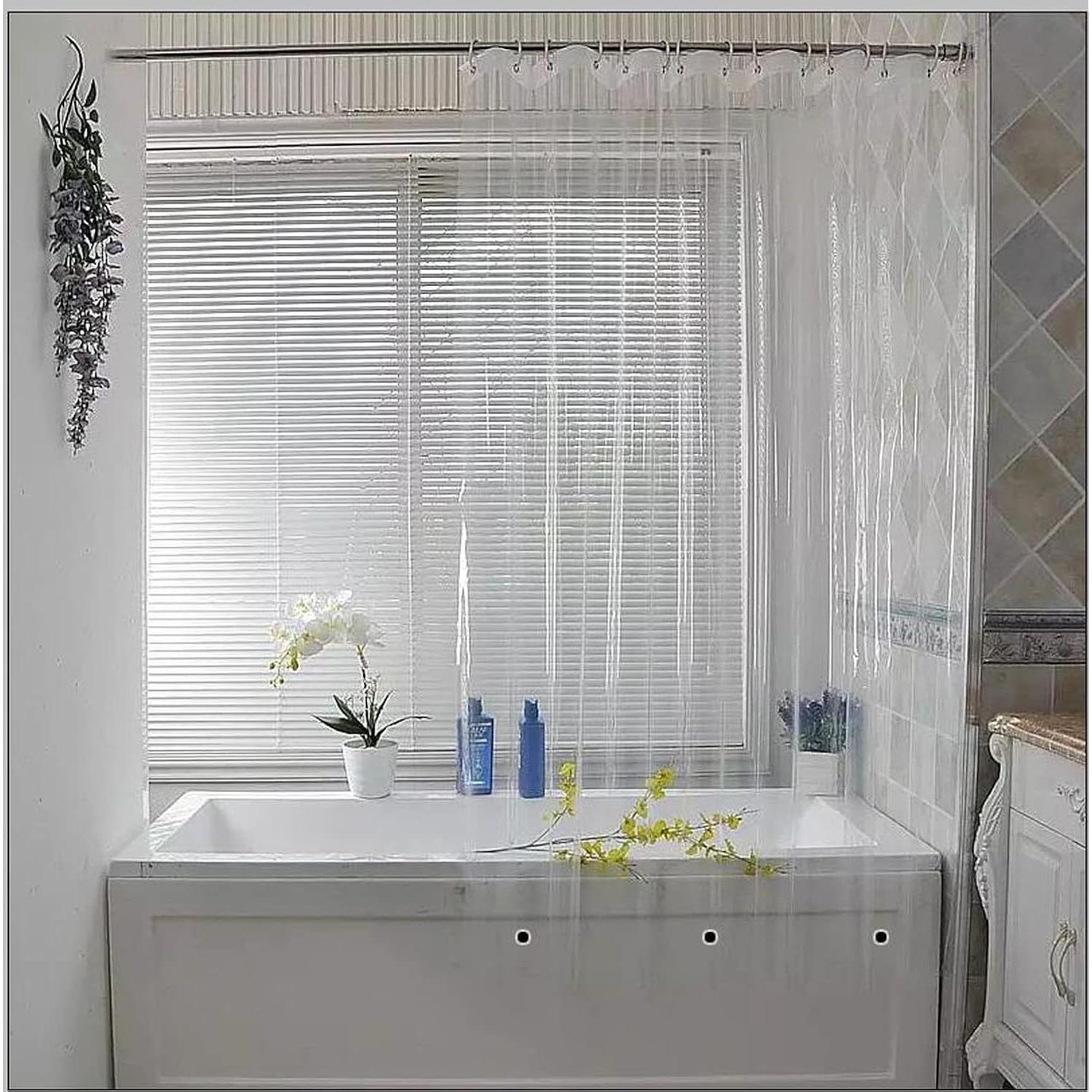Forro de Ducha Transparente Elegant Comfort 72x72cm Impermeable