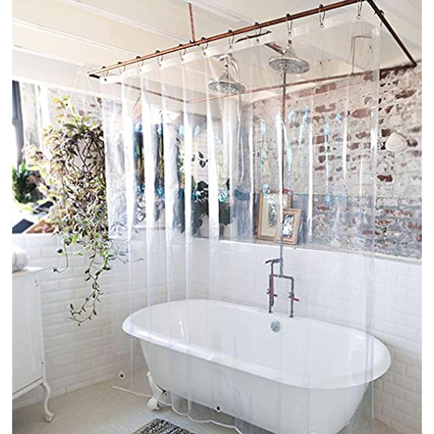 Forro de Ducha Transparente Elegant Comfort 72x72cm Impermeable