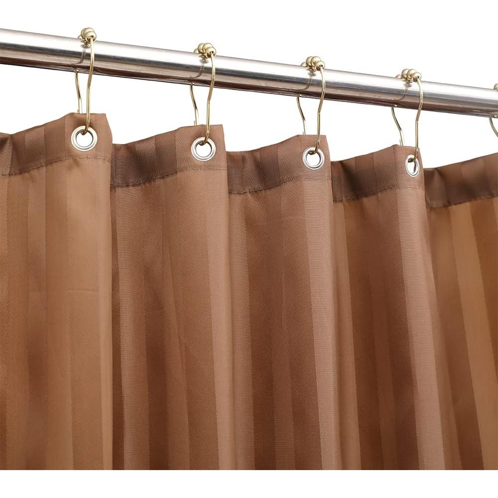 Cortina de Ducha Eazzier Bath 72x72" Impermeable Marrón