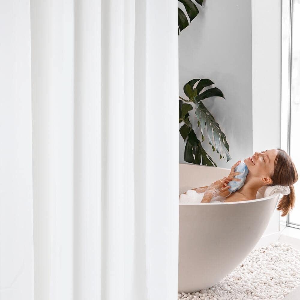 Forro de Cortina de Ducha FGY 180x180 cm Impermeable PEVA Blanco